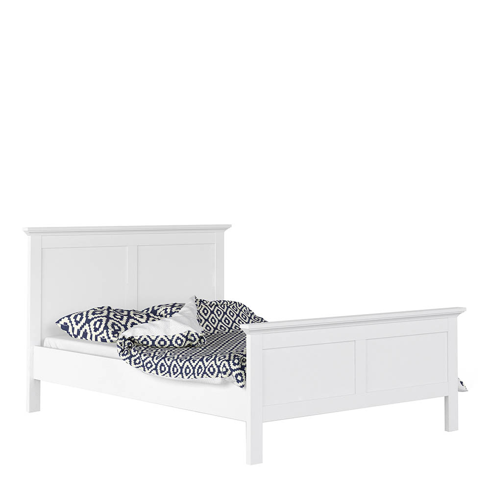 Paris Double Bed (140 x 200) White